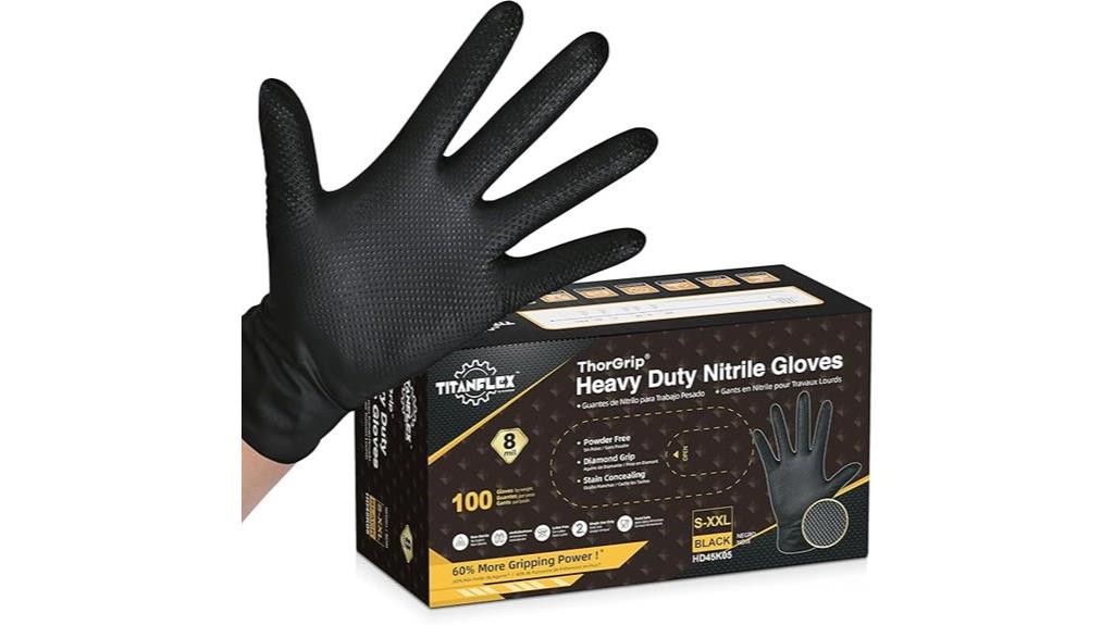 heavy duty nitrile gloves