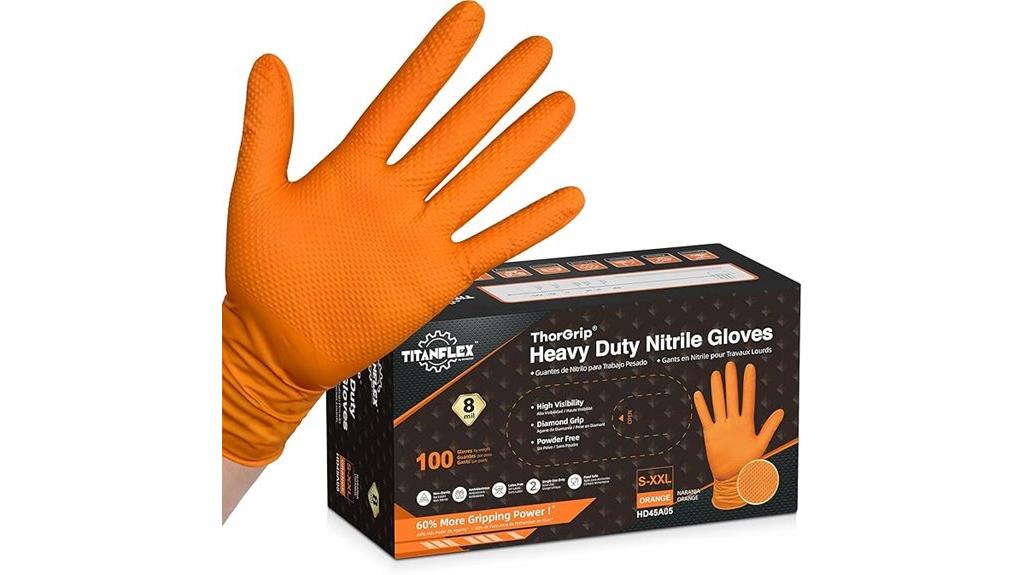 heavy duty nitrile industrial gloves