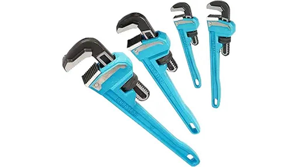 heavy duty pipe wrench set