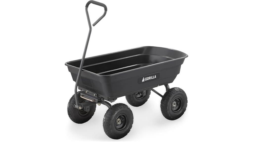 heavy duty poly dump cart