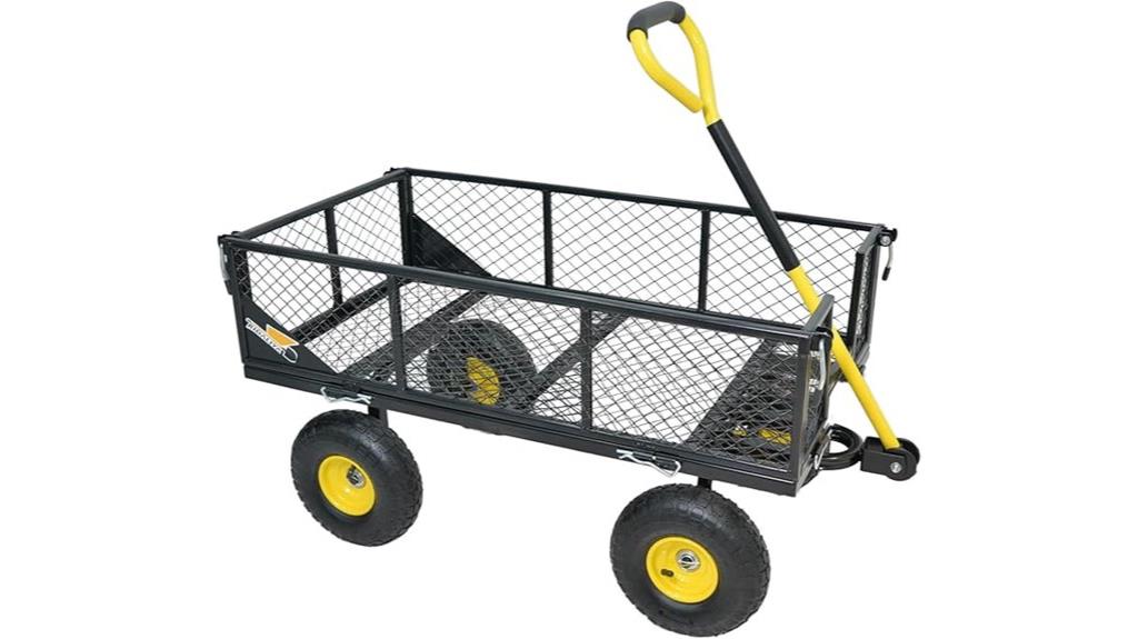heavy duty steel garden cart