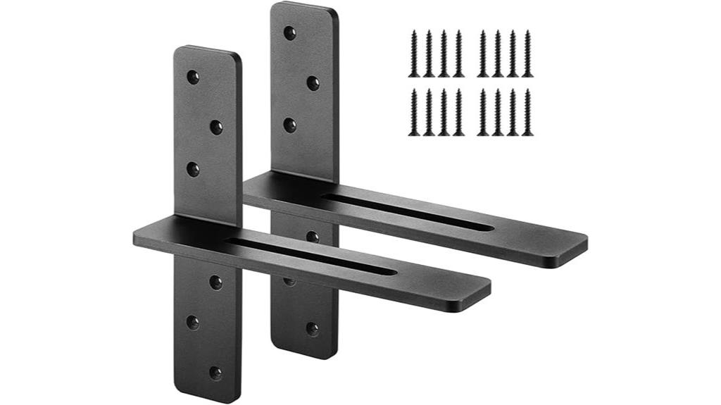 heavy duty steel shelf brackets