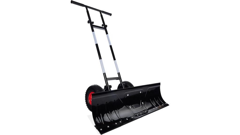 heavy duty steel snow pusher