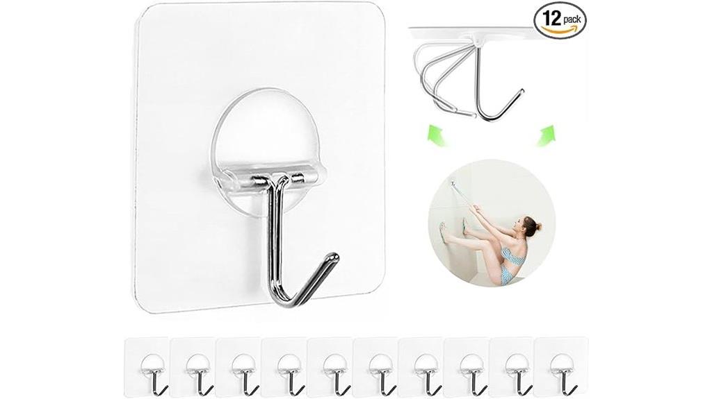 heavy duty wall hooks pack