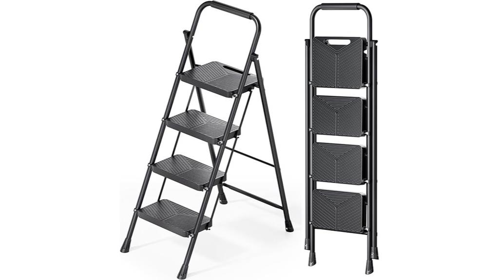 heavy steel portable ladder