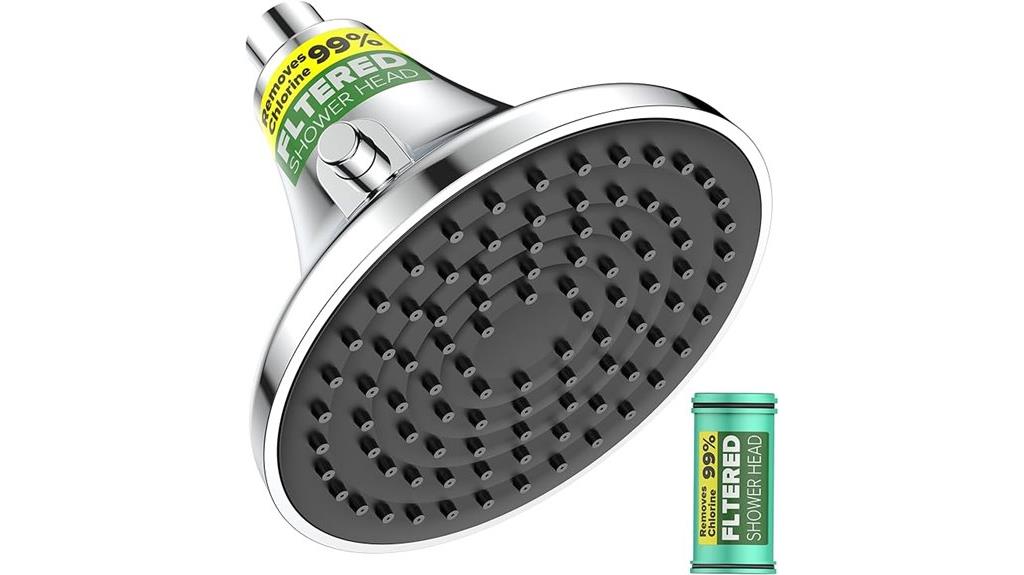 high pressure filtered shower head
