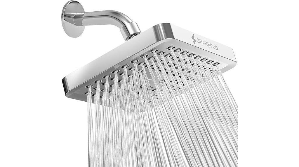 high pressure square shower