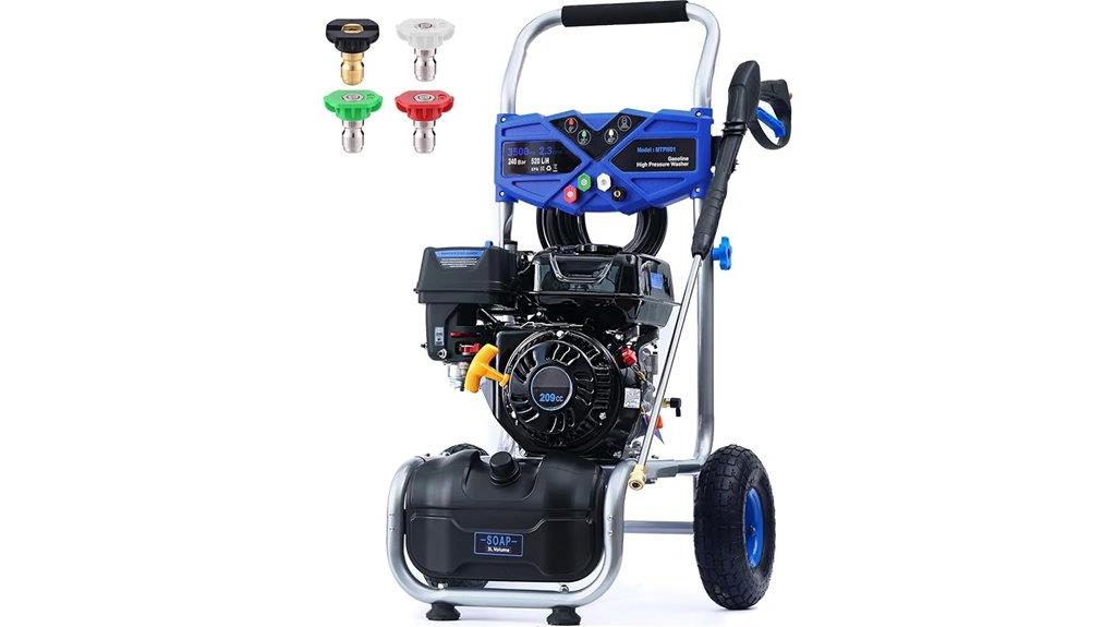 high pressure washer power