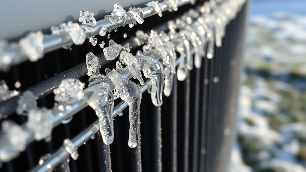 ice buildup indicates insulation issues