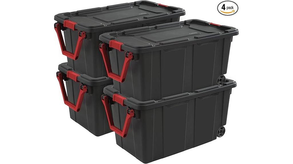 industrial tote with wheels