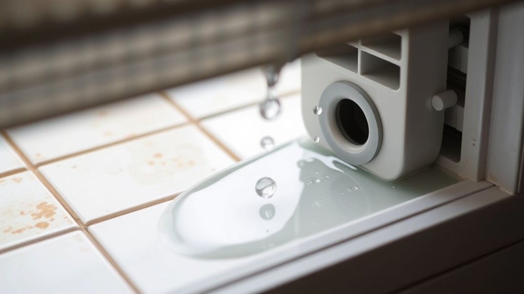 inspect condensation and drainage