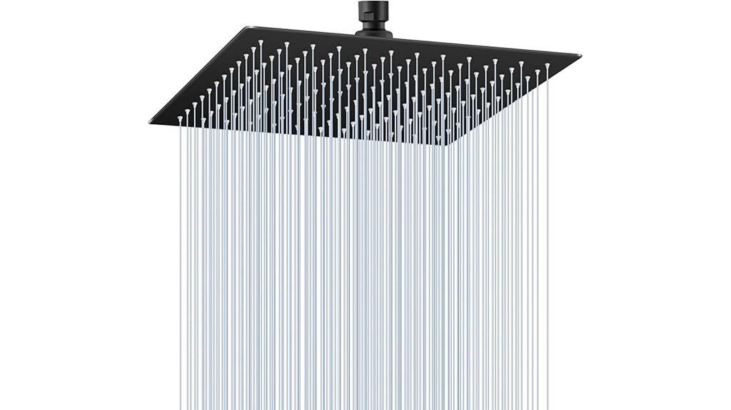 large black rain shower