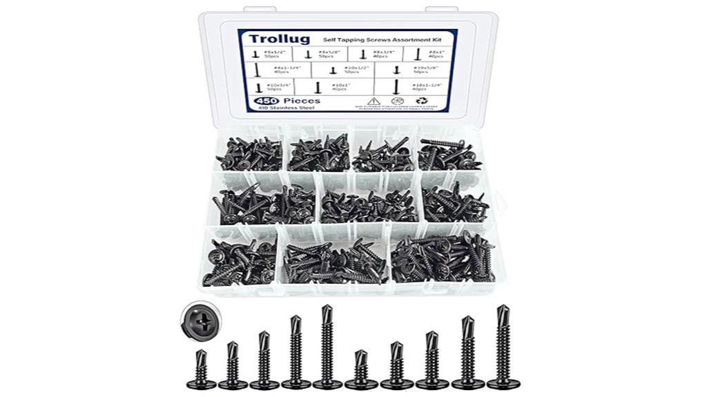 large metal self tapping screws