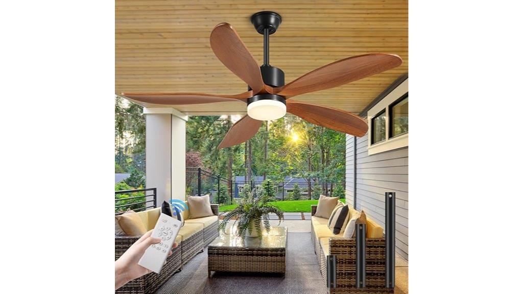 large remote controlled ceiling fan