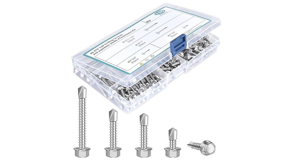 large self drilling screw set