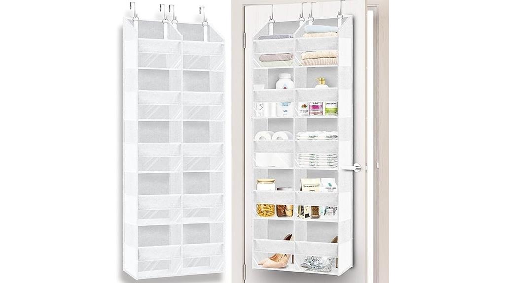 large white overdoor organizer