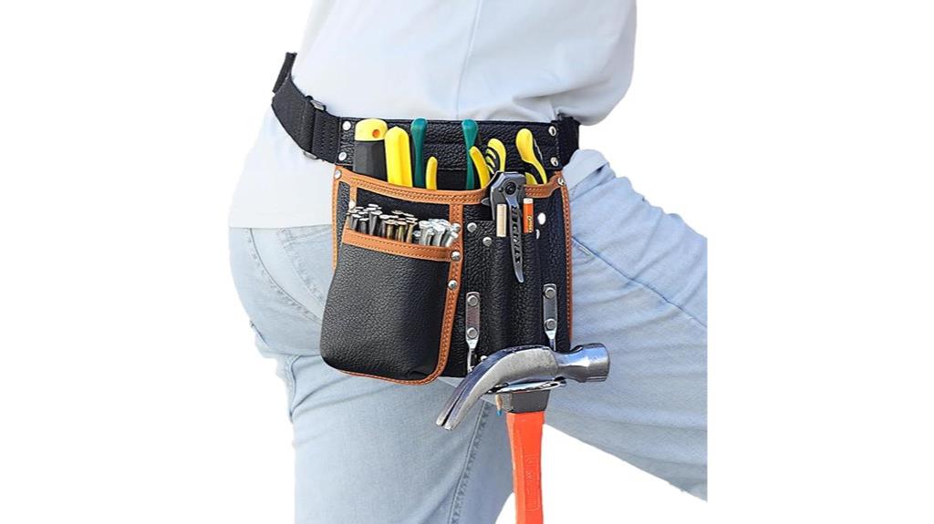 leather electrician tool belt