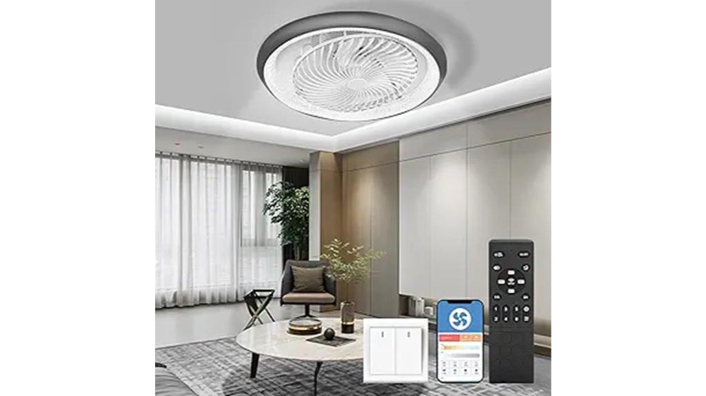 led lit rotatable ceiling fan