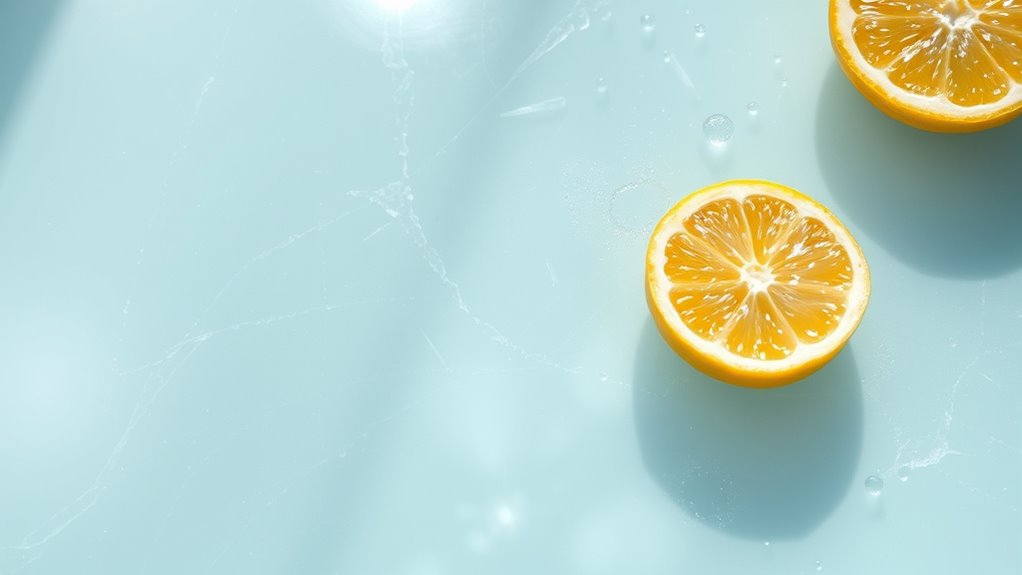 lemon clears mineral deposits