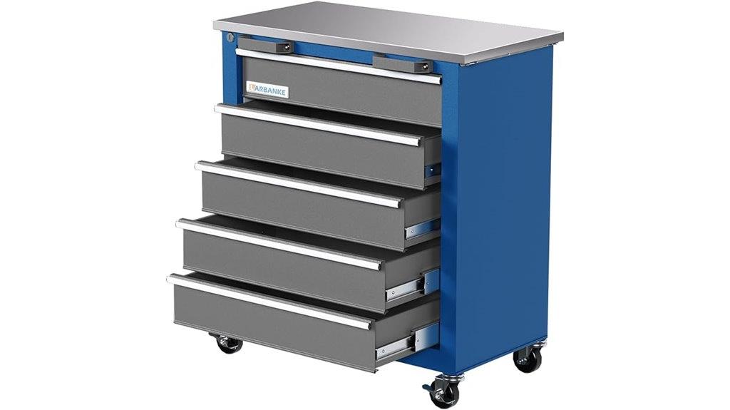 locking 5 drawer tool chest