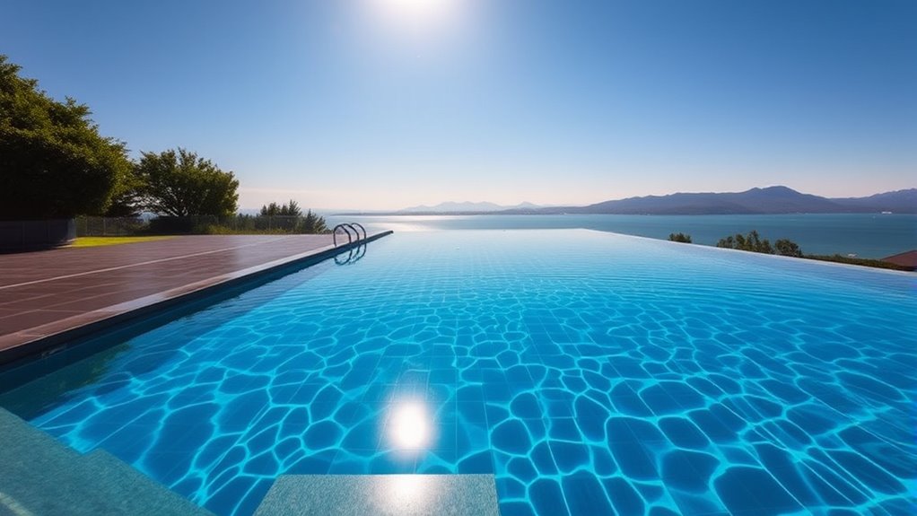 luxury clean elegant pool