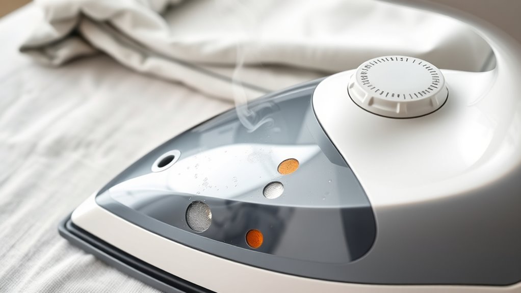 maintain iron with regular cleaning
