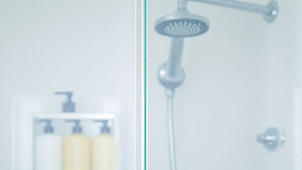 maintain shower door clarity