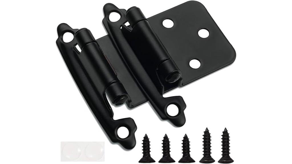 matte black cabinet hinges