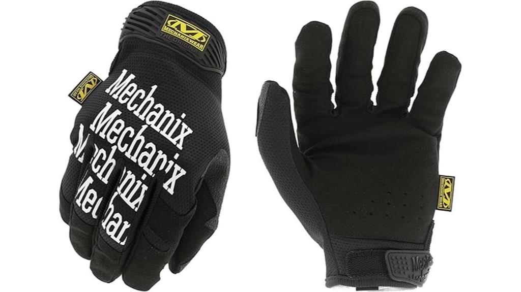 mechanix wear large black gloves