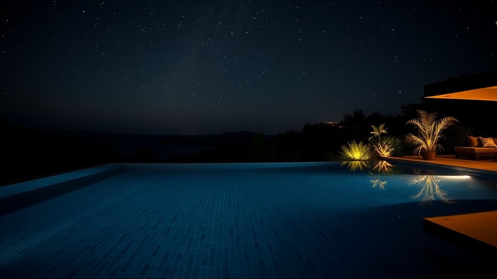 minimize glare with shielded lighting