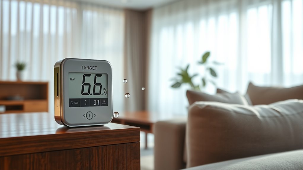 monitor humidity to prevent mold