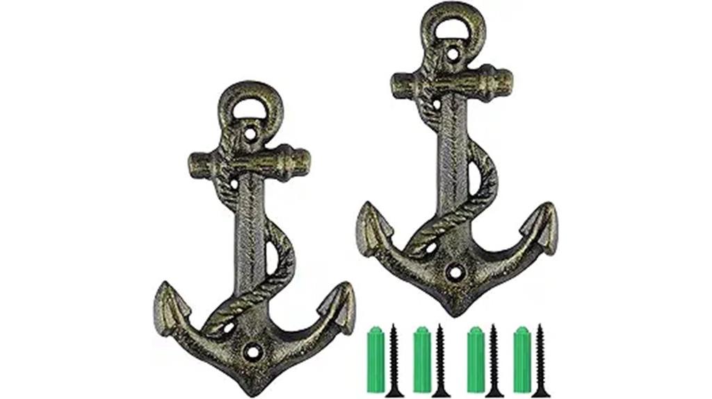 nautical anchor coat hooks