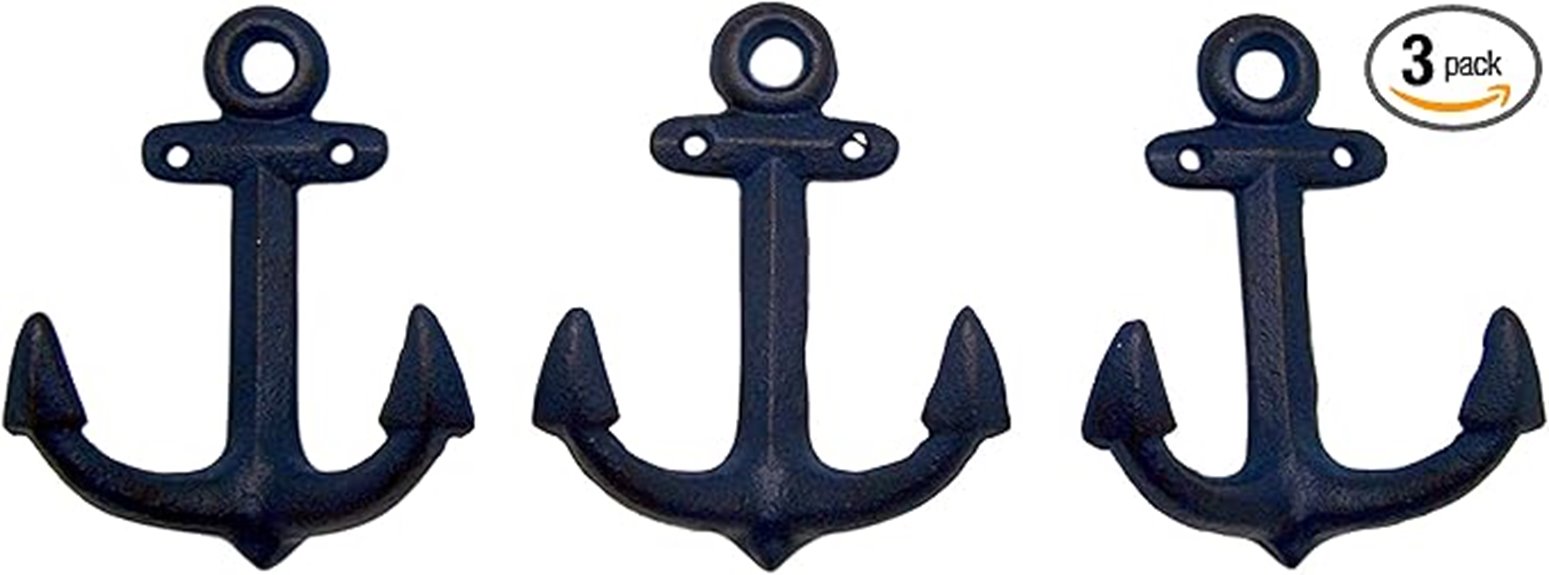 nautical anchor wall hooks