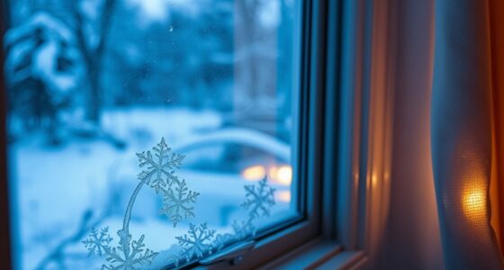 opening window in winter