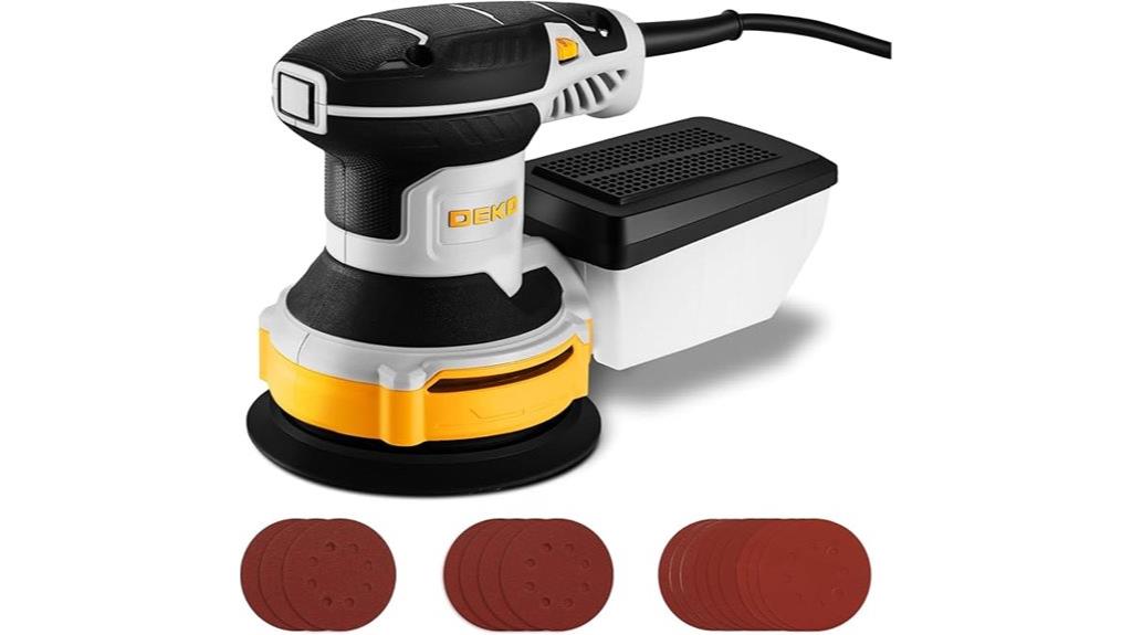 orbital sander with dust