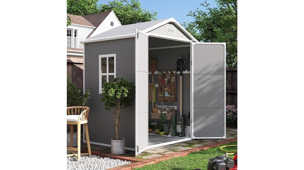 outdoor resin storage shed