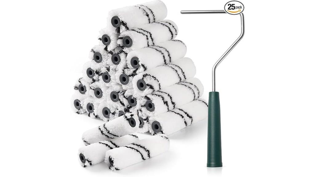 pack of twenty four microfiber rollers