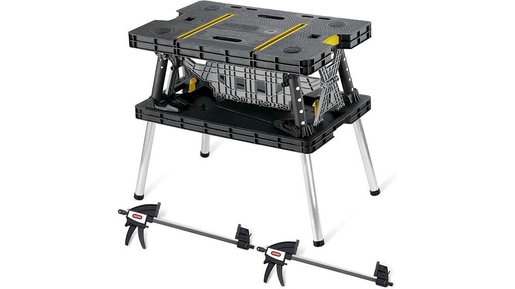 portable folding workbench