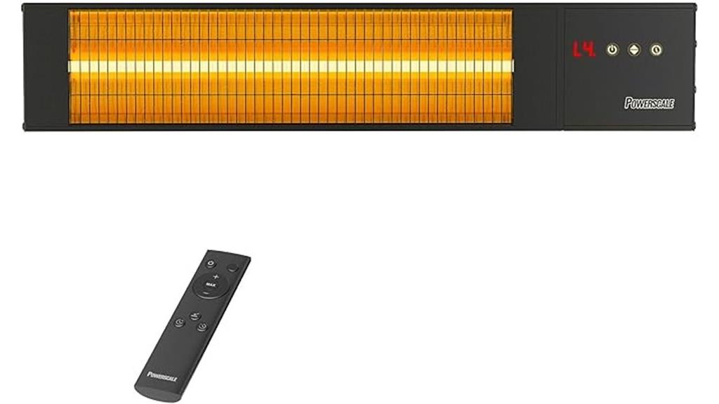 powerful outdoor heater with timer