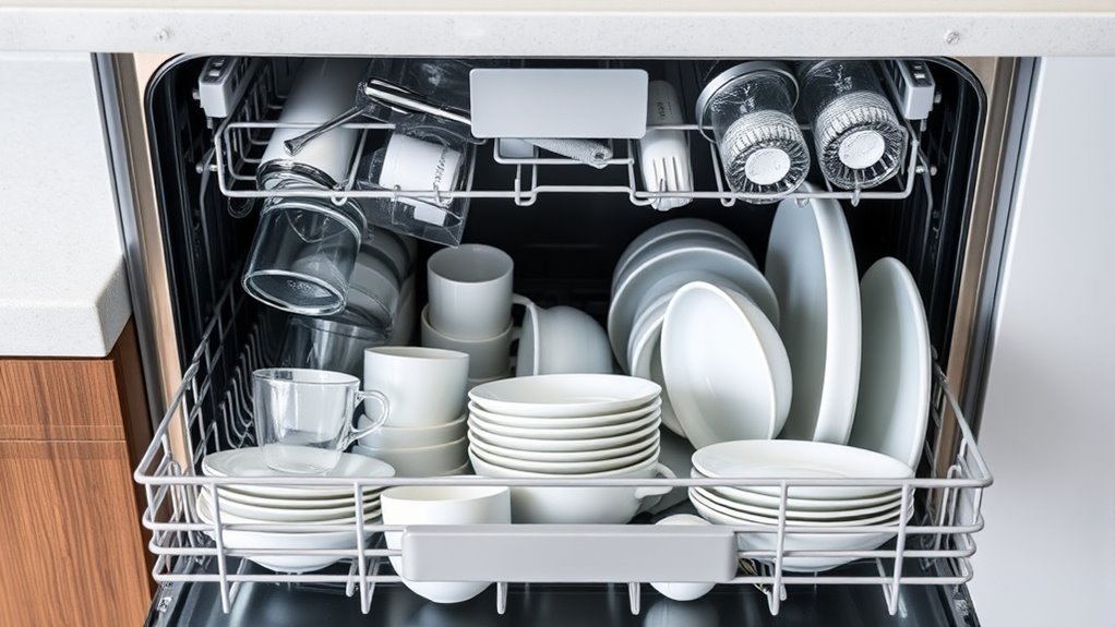 proper dishwasher loading technique