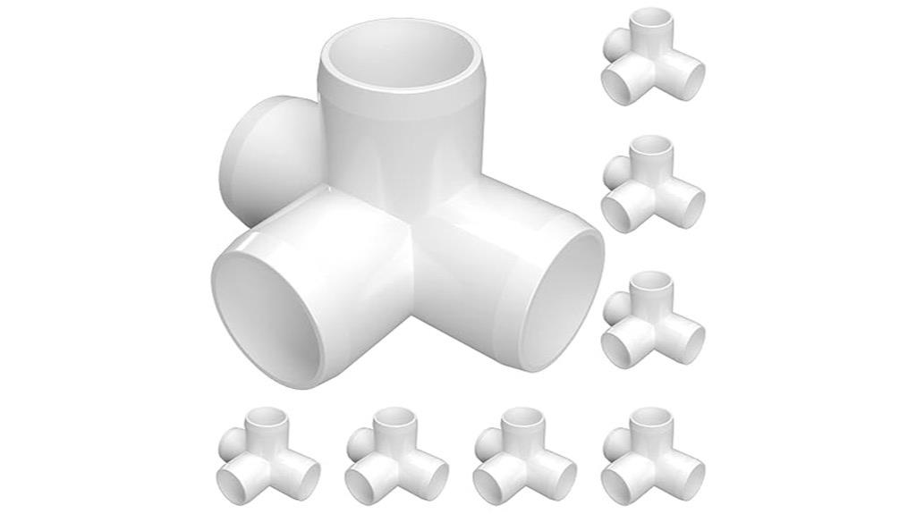 pvc fitting four way