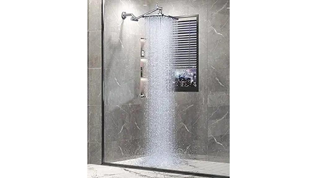 rain shower head extension