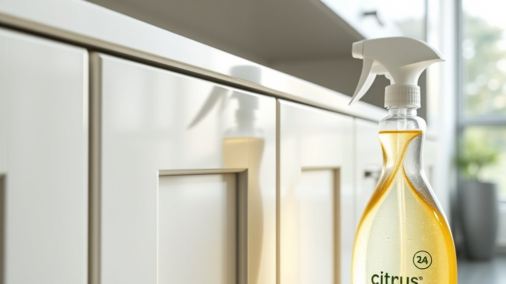 regular cabinet cleaning routine