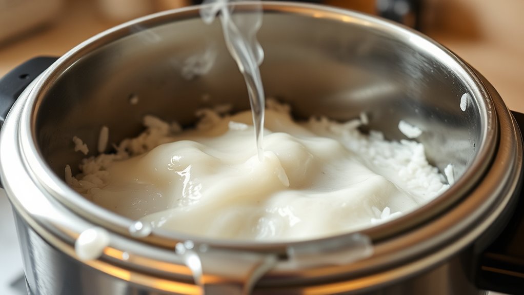 regularly clean rice cooker