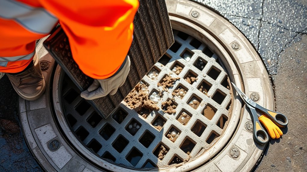 remove grate safely carefully