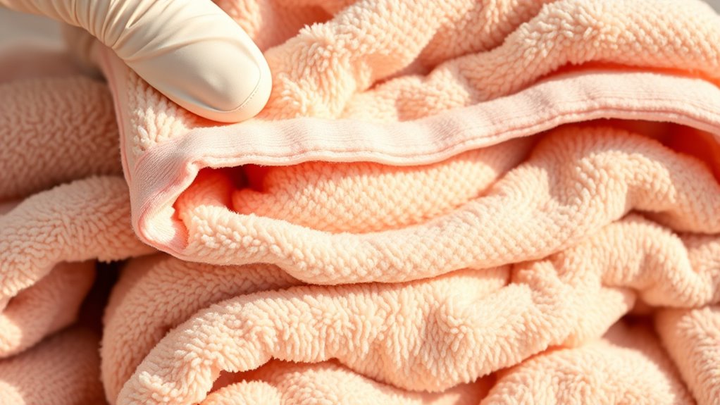 remove towel detergent residue