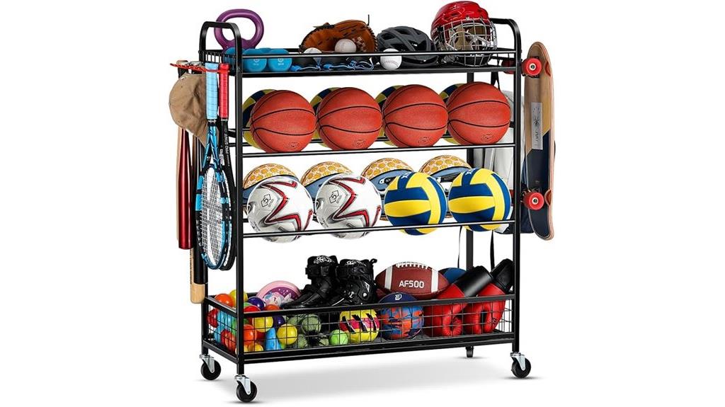 rolling garage equipment storage
