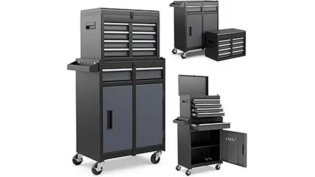 rolling tool chest with drawers