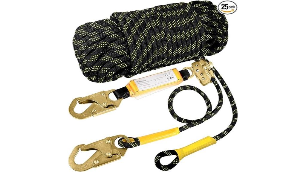 rope harness safety lanyard