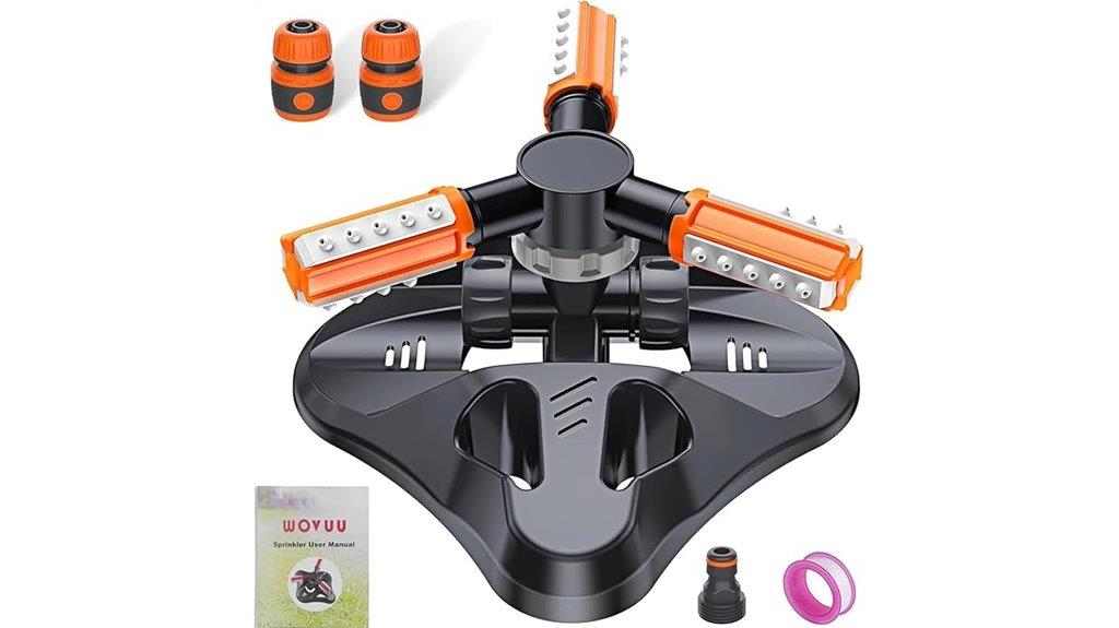 rotating automatic lawn sprinkler